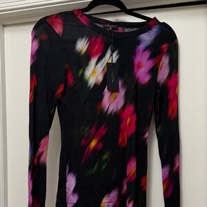 Rag & Bone Floral Long Sleeve Top NWT